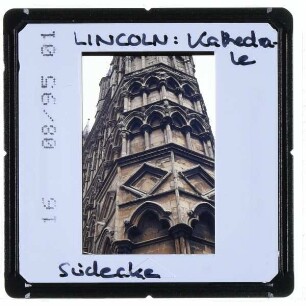 Lincoln, Kathedrale : Südliche Gebäudeecke