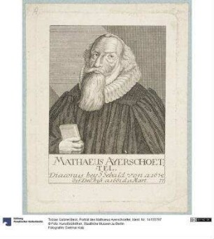 Porträt des Mathaeus Ayerschoettel