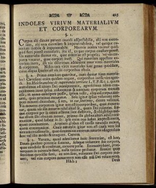 Indoles Virum Materialium Et Corporearum.