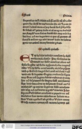 Capitulum quintum.