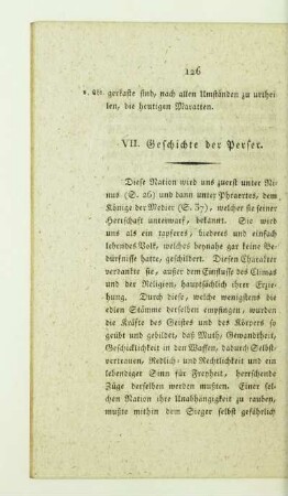 VII. Geschichte der Perser