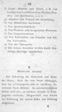 8. Militairische Anstalten.