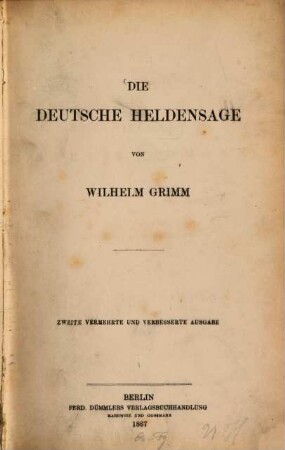 Die deutsche Heldensage