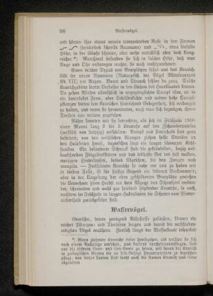 Wasservögel.