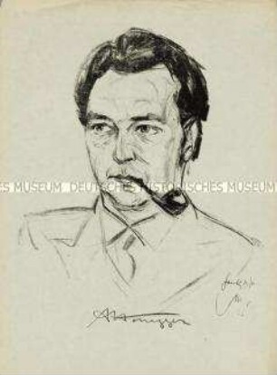 Bildnis des Musikers Arthur Honegger