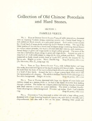 Section I. Famille-verte