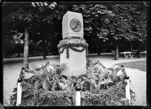 Österreich, Sankt Gilgen. Theodor Billroth-Denkmal an der Seepromenade