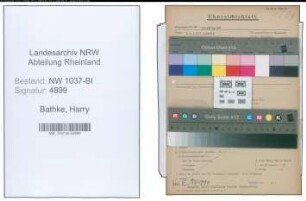 Entnazifizierung Harry Bathke , geb. 25.09.1901 (Arbeiter)