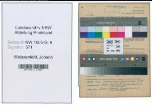 Entnazifizierung Johann Weissenfeld , geb. 02.02.1909 (Ingenieur)
