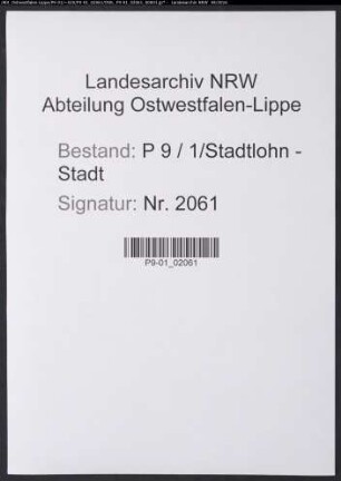 Sterberegister Standesamt Stadtlohn