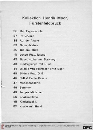 Kollektion Henrik Moor, Fürstenfeldbruck