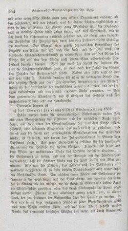 164-165 "Vorwort zur evangelischen Kirchenzeitung 1832"