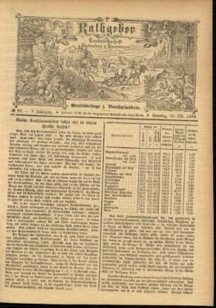 Ausgabe vom Sonntag, den 29. Oktober 1899.