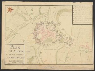 Plan de Menin & de ses enuirons à la portée du Canon