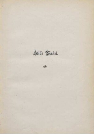 Stille Winkel