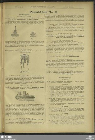 Patent-Liste No. 11