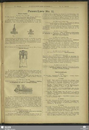 Patent-Liste No. 11
