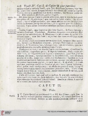 Caput II: De Pilis