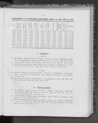 II. Irrenanstalten.