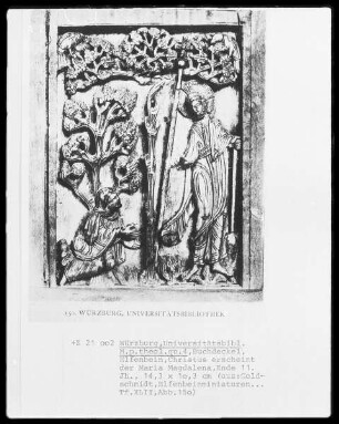 Evangeliar — Elfeneinband mit einem Relief