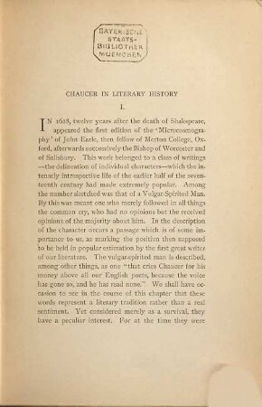 Studies in Chaucer his Life and Writings : In 3 Volumes, 3