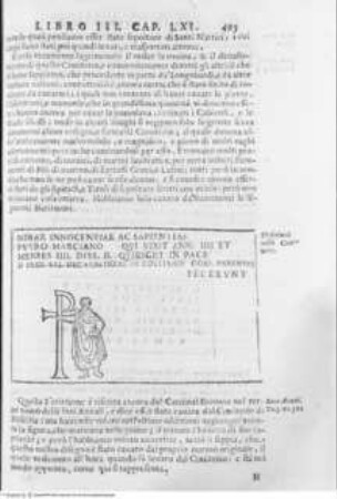 Roma sotterranea. Opera postuma di Antonio Bosio Romano, antiquario ecclesiastico singolare de' suoi tempi nella quale si tratta de' sacri cimiterii di Roma, del sito, forma, & uso antico di essi ... compita, disposta e accresciuta dal P. Giovanni Severani da S. Severino, Grabtafel