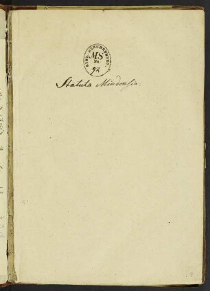 UB Gießen, Hs 1055 - Stadtbuch von Minden. - UB Gießen, Hs 1055