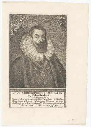 Bildnis desJo. Christophorus Oelhafen de Schoellenbach