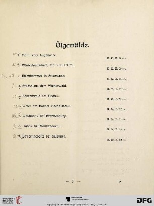 Ölgemälde (Nr.1-118)