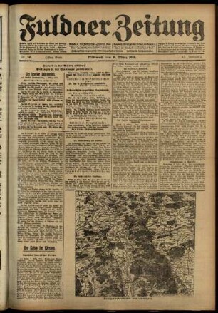 Erste Ausgabe vom Mittwoch, den 08. März 1916.