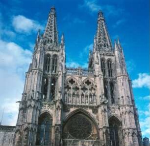 Catedral Santa María de Burgos — Fachada de Santa María — Westtürme