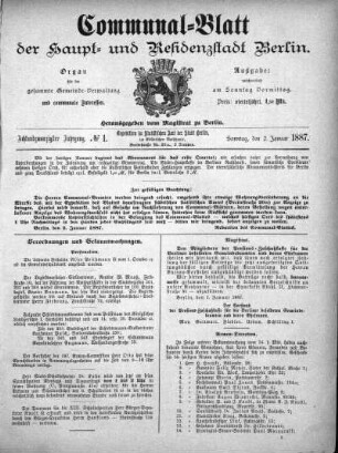 1887,1: No. 1, 2. Januar 1887