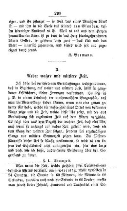 Ueber wahre und mittlere Zeit