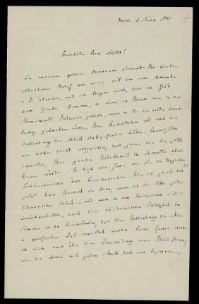 Nr. 7: Brief von Georg Waitz an Edward Schröder, Berlin, 2.3.1885