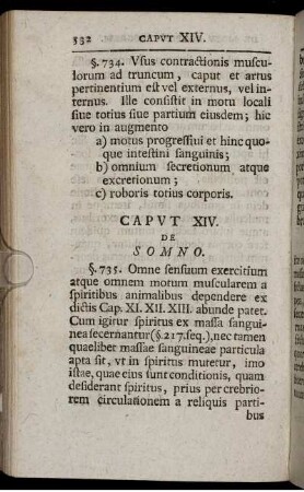 Caput XIV. De Somno.