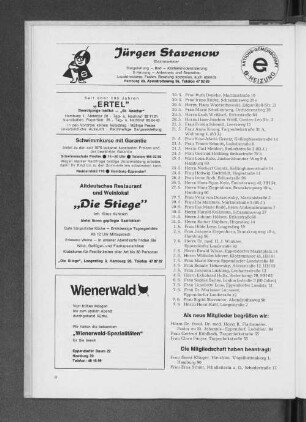 Die Mitgliedschaft haben beantragt: