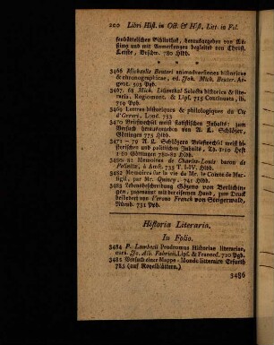 200-226, Historia Literaria.