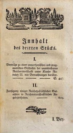 Johann Jacob Mosers Beyträge zu reichsritterschafftlichen Sachen, 3