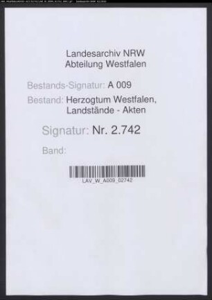 Landtagsprotokoll (Konzept und unvollständige Abschrift)