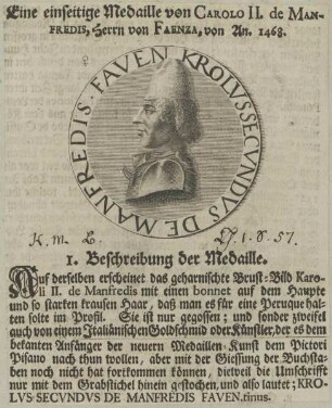 Bildnis des Carolo II. de Manfredi, Herr von Faenza