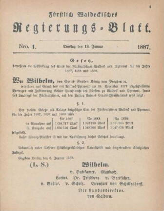 18. Januar-20. December = Nro. 1-86