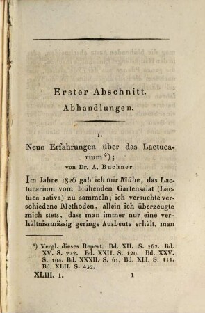 Repertorium für die Pharmacie. 43. 1832