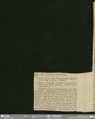 Allgemeine Literatur-Zeitung, Nr. 157, vom 17.05.1798 (Fragment), Jena