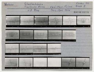 (Unterirdische) Stadtautobahn Frankfurter Allee - Karl-Marx-Allee. Berlin, Mitte/Friedrichshain, Karl-Marx-Allee/Frankfurter Allee