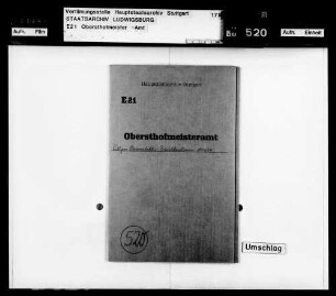 Dienstkautionen: Dienstkautionen des Schloßverwalters Wolff und des Kronmobilienverwalters Richard