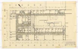 Chemische Institute der Universität Köln: Physikalische Chemie, Grundriss Untergeschoss, 1:100