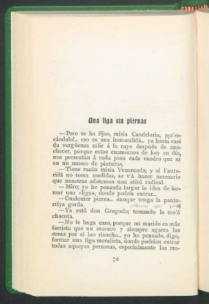 Una liga sin piernas