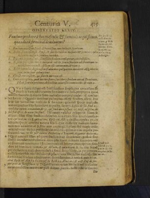 Observatio LXXIV. Feudum probaeredibus masculis et foeminis acqui situm, quando ad foeminas de uoluatur?