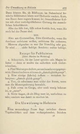 Rezept für Publizisten