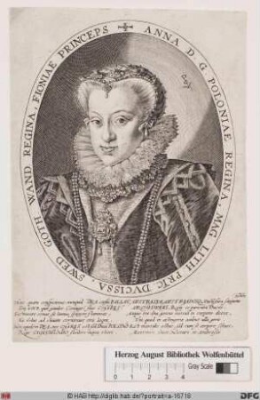 Bildnis Anna, Königin von Polen, geb. Erzherzogin von Österreich